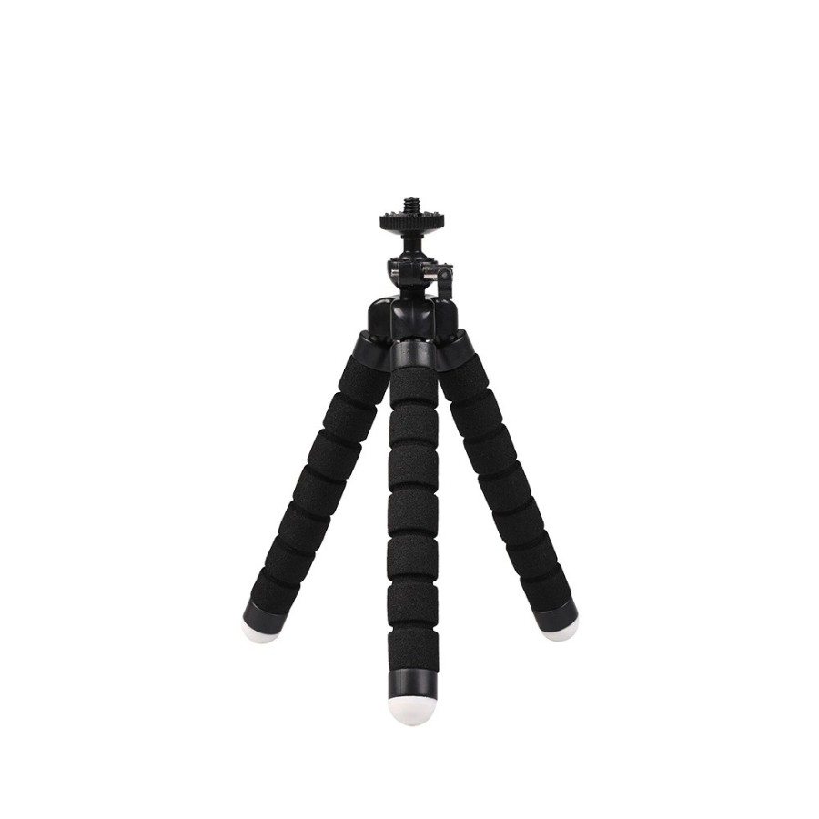 TRÉPIED FLEXIBLE ELASTIQUE POUR SMARTPHONE ET APPAREIL PHOTO NOIR