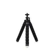TRÉPIED FLEXIBLE ELASTIQUE POUR SMARTPHONE ET APPAREIL PHOTO NOIR