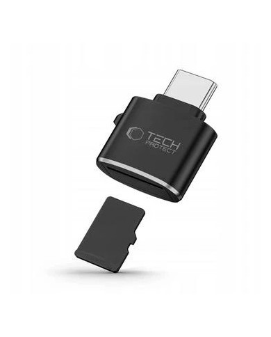 ADAPTATEUR LECTEUR DE CARTE MICROSD TECH-PROTECT ULTRABOOST USB-C NOIR