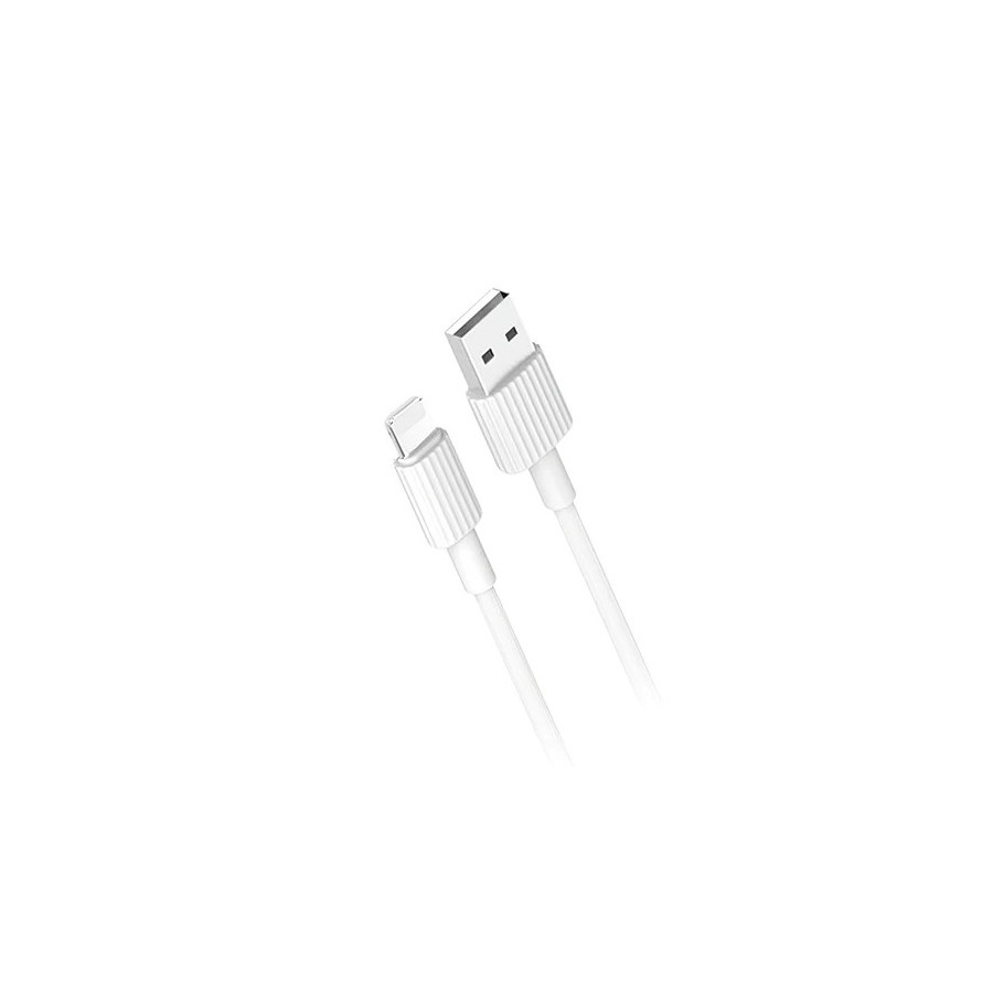 CÂBLE USB-A VERS LIGHTNING (IPHONE) - XO NB-P156 - 12W 1M BLANC