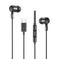 ÉCOUTEURS FILAIRES + TÉLÉCOMMANDE + MICRO - XO-EP81 - USB-C - NOIR