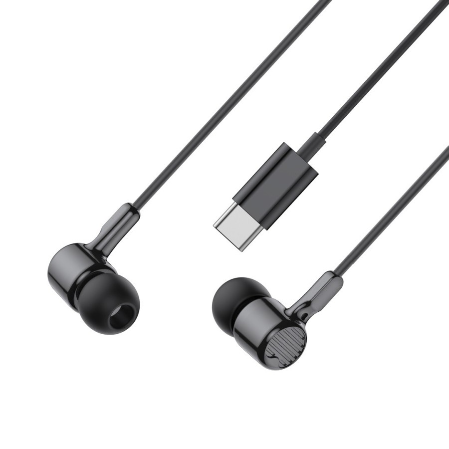 ÉCOUTEURS FILAIRES + TÉLÉCOMMANDE + MICRO - XO-EP81 - USB-C - NOIR
