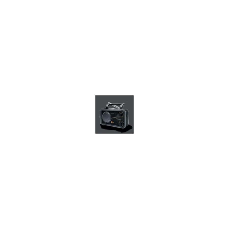 RADIO PORTABLE TRANSISTOR MUSE M-056 NOIR - DOUBLE BANDE FW/MW AVEC PRISE AUXILIAIRE