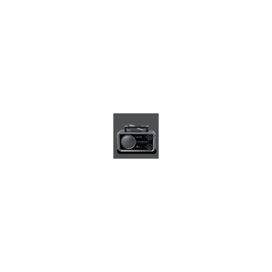 RADIO PORTABLE TRANSISTOR MUSE M-056 NOIR - DOUBLE BANDE FW/MW AVEC PRISE AUXILIAIRE