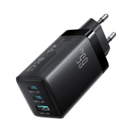 CHARGEUR SECTEUR MULTI-USB GaN JOYROOM JR-TG10 65W - AVEC CÂBLE USB-C VERS USB-C 100W (1,2M) - NOIR