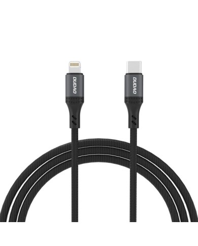 CÂBLE NYLON TRESSÉ USB-C VERS LIGHTNING - DUDAO L3CL - 30W 2M NOIR
