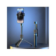 PERCHE À SELFIE TÉLESCOPIQUE ET TRÉPIED AVEC DÉCLENCHEUR BLUETOOTH DUDAO F18 (1,1 M) - NOIR
