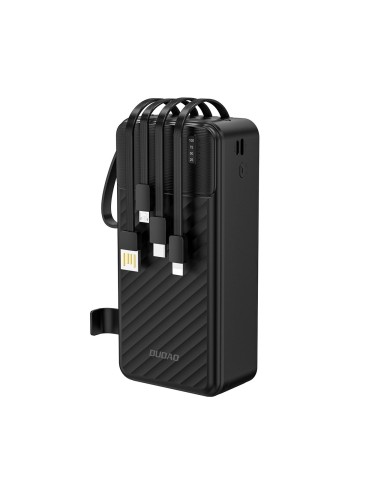 BATTERIE EXTERNE HIGH CAPACITY DUDAO K11 MAX 30000 M-AH AVEC CÂBLES INTÉGRÉS ET AFFICHEUR LED - NOIR