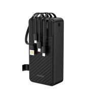 BATTERIE EXTERNE POWERBANK DUDAO K11 MAX 30000 M-AH AVEC CÂBLES INTÉGRÉS - NOIR