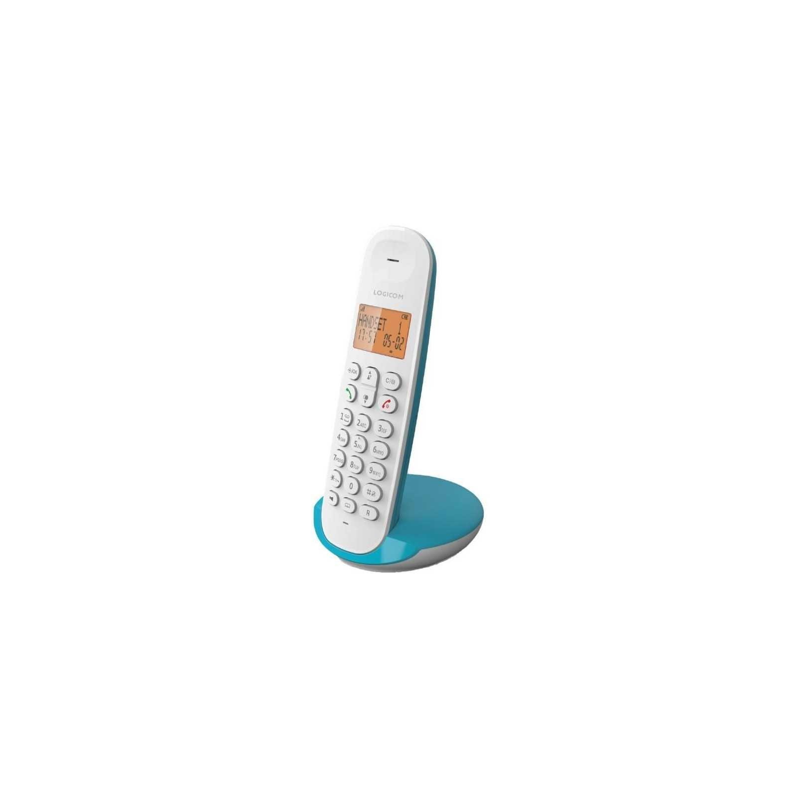 TÉLÉPHONE FIXE SANS FIL LOGICOM DECT ILOA 150 SOLO - SANS RÉPONDEUR - TURQUOISE