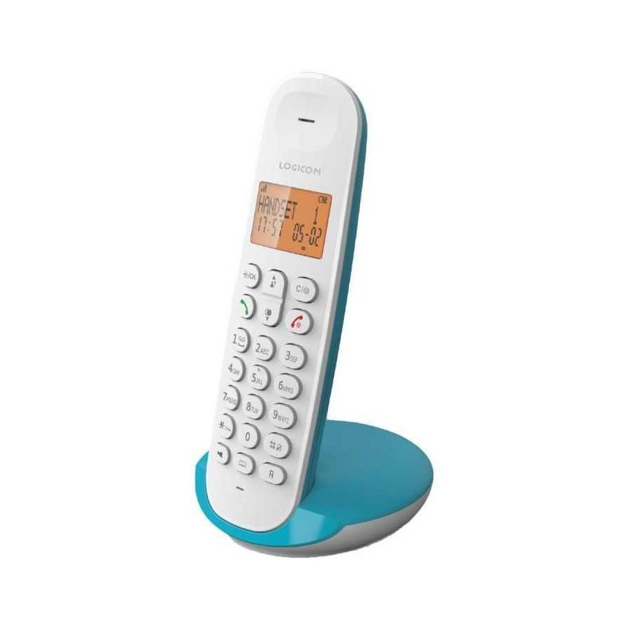 TÉLÉPHONE FIXE SANS FIL LOGICOM DECT ILOA 150 SOLO - SANS RÉPONDEUR - TURQUOISE